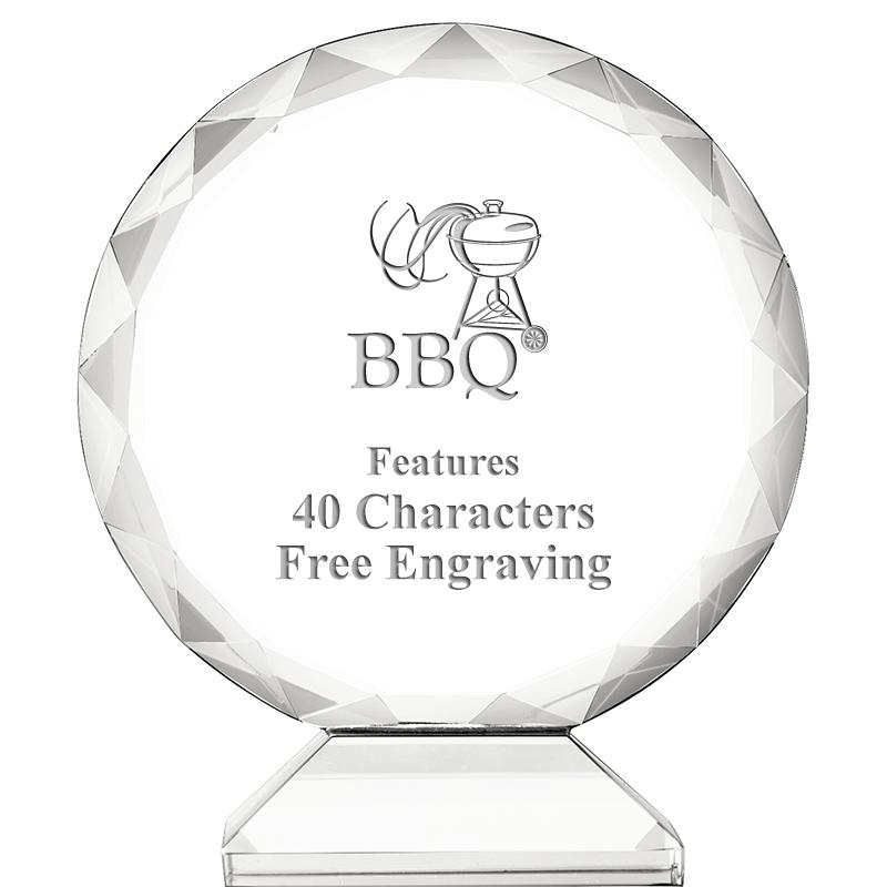 3 3/4" ORBIT CRYSTAL AWARD