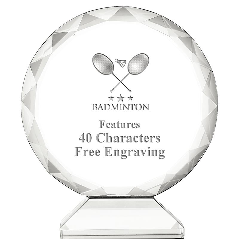 3 3/4" ORBIT CRYSTAL AWARD