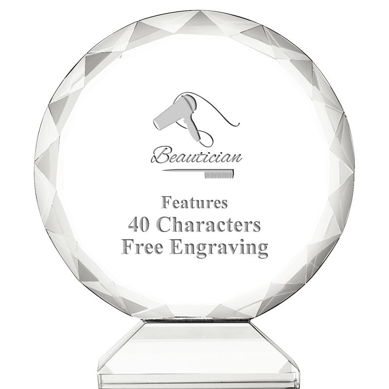 3 3/4" ORBIT CRYSTAL AWARD