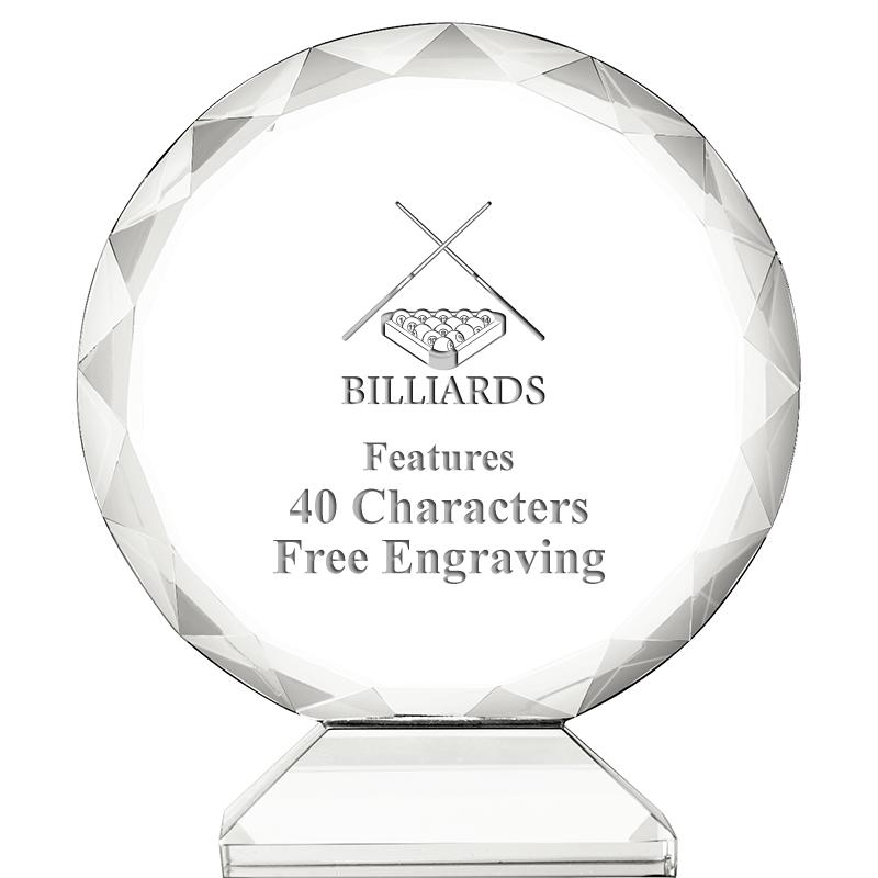 3 3/4" ORBIT CRYSTAL AWARD