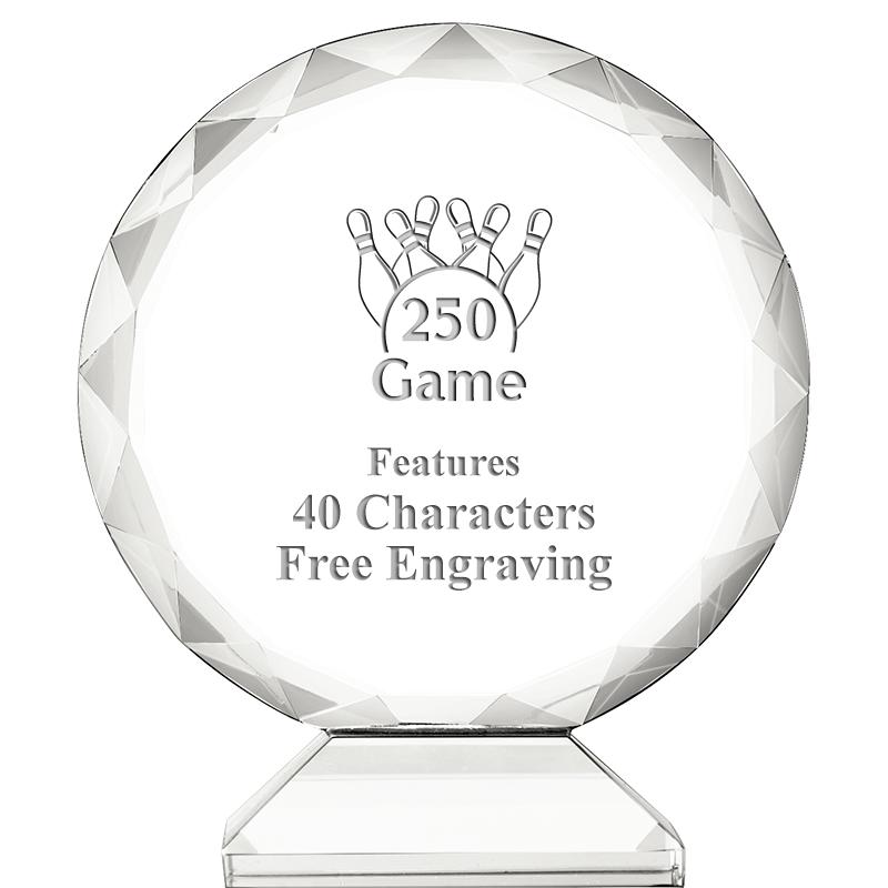 3 3/4" ORBIT CRYSTAL AWARD