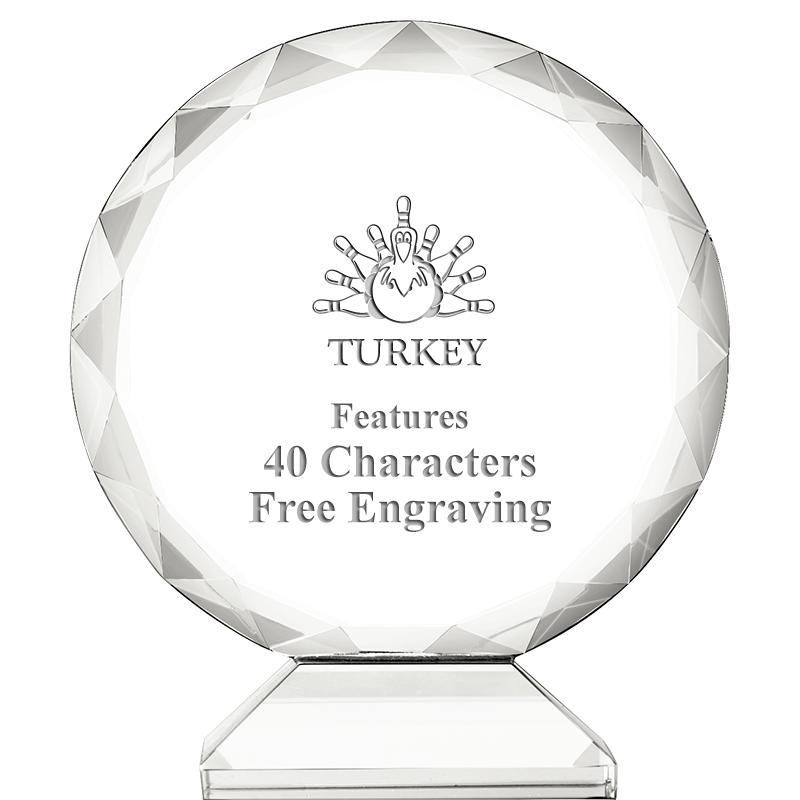 3 3/4" ORBIT CRYSTAL AWARD