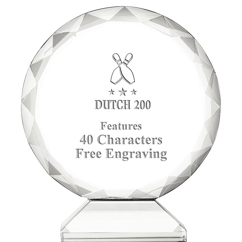 3 3/4" ORBIT CRYSTAL AWARD