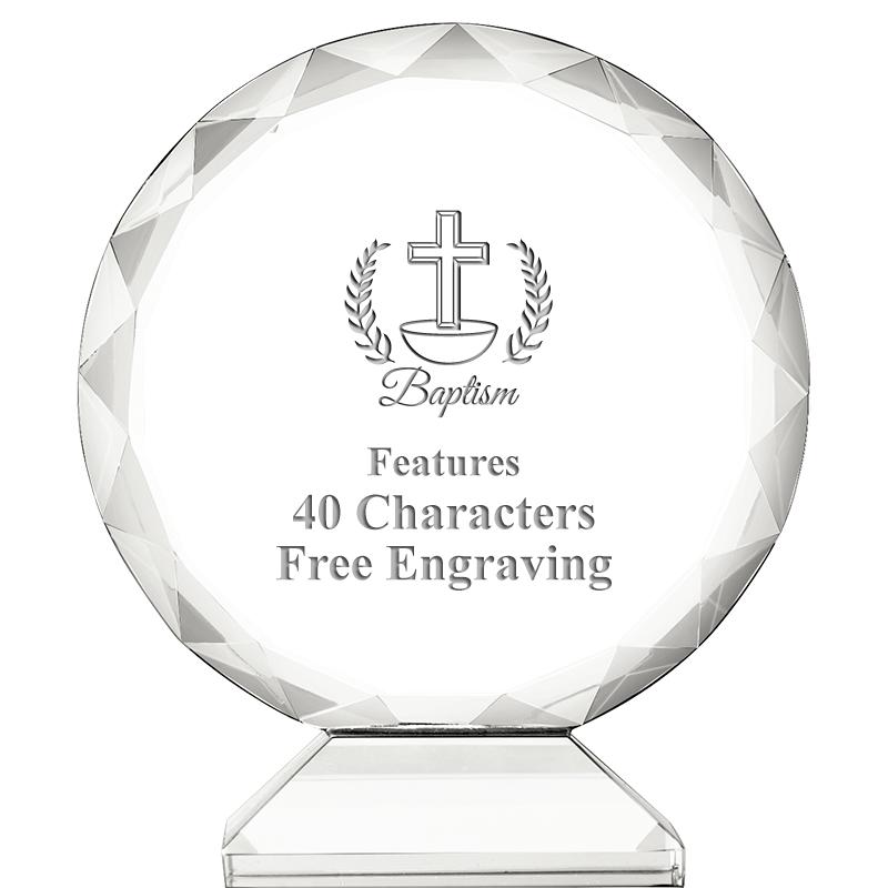 3 3/4" ORBIT CRYSTAL AWARD