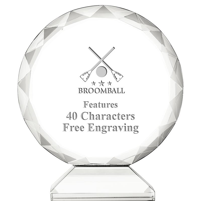 3 3/4" ORBIT CRYSTAL AWARD