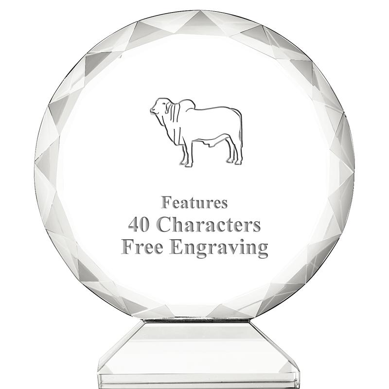 3 3/4" ORBIT CRYSTAL AWARD