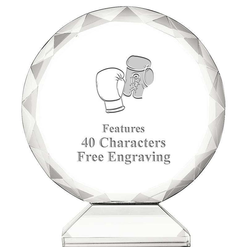 3 3/4" ORBIT CRYSTAL AWARD