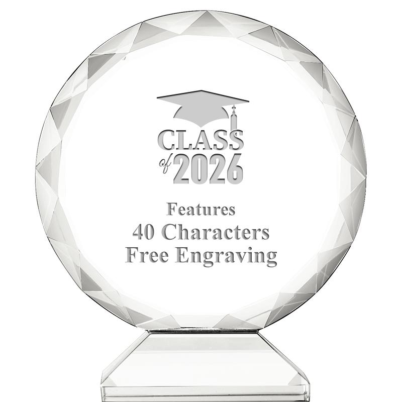 3 3/4" ORBIT CRYSTAL AWARD