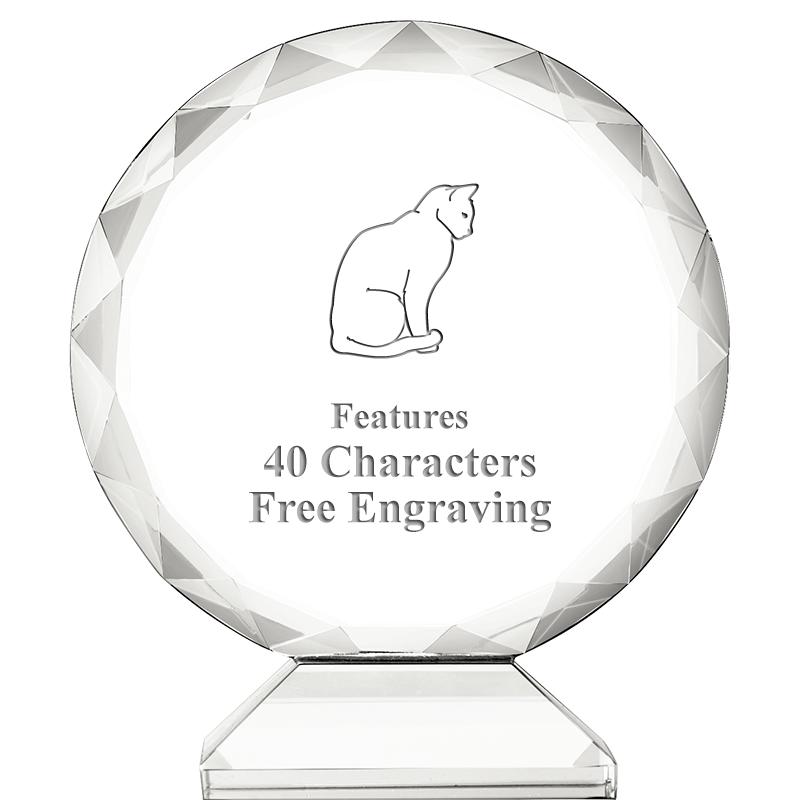 3 3/4" ORBIT CRYSTAL AWARD