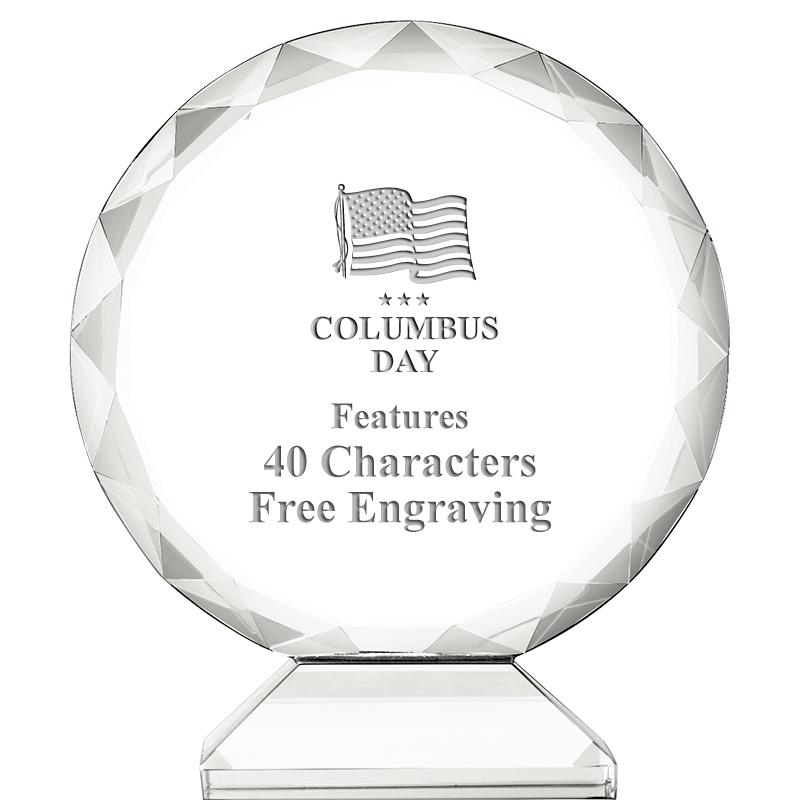 3 3/4" ORBIT CRYSTAL AWARD