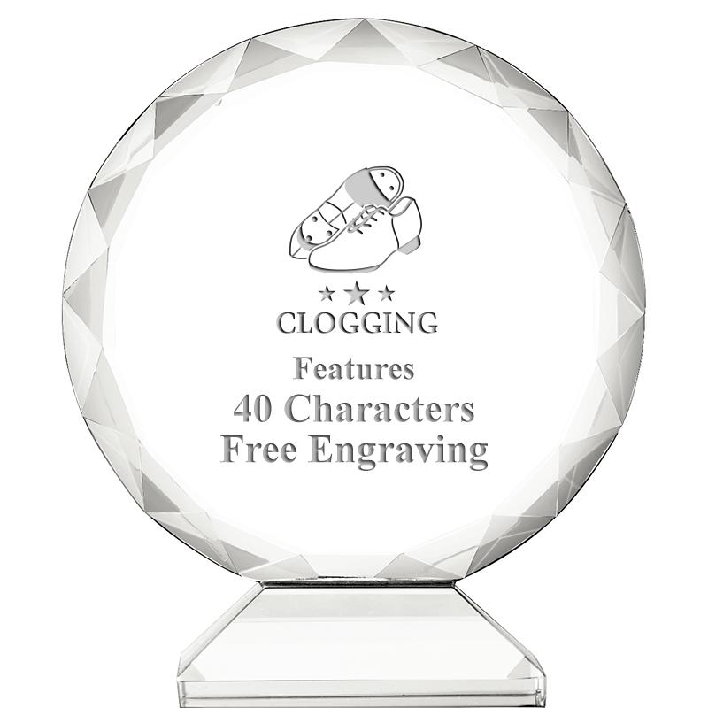 3 3/4" ORBIT CRYSTAL AWARD