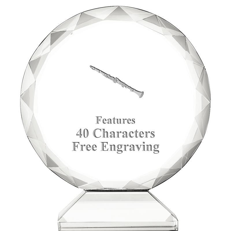 3 3/4" ORBIT CRYSTAL AWARD