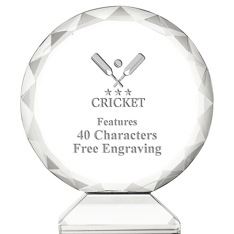 3 3/4" ORBIT CRYSTAL AWARD