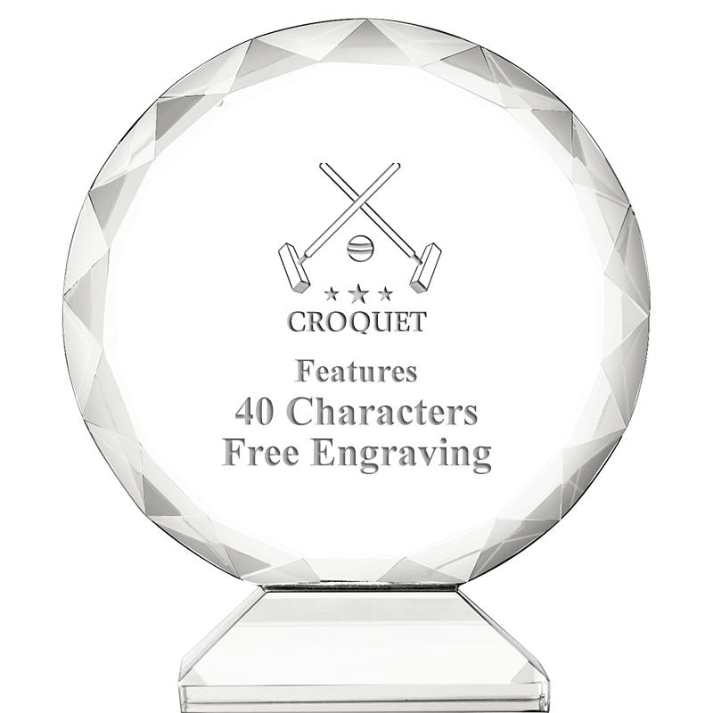 3 3/4" ORBIT CRYSTAL AWARD