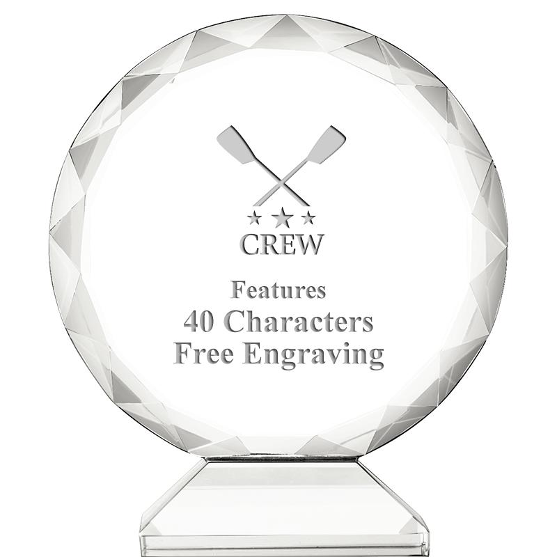 3 3/4" ORBIT CRYSTAL AWARD