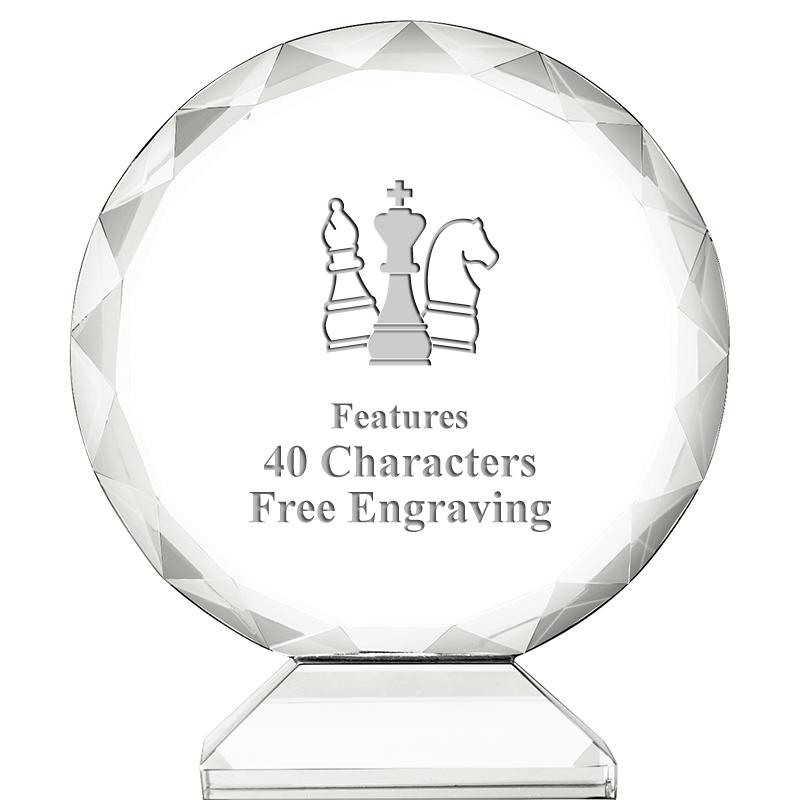 3 3/4" ORBIT CRYSTAL AWARD