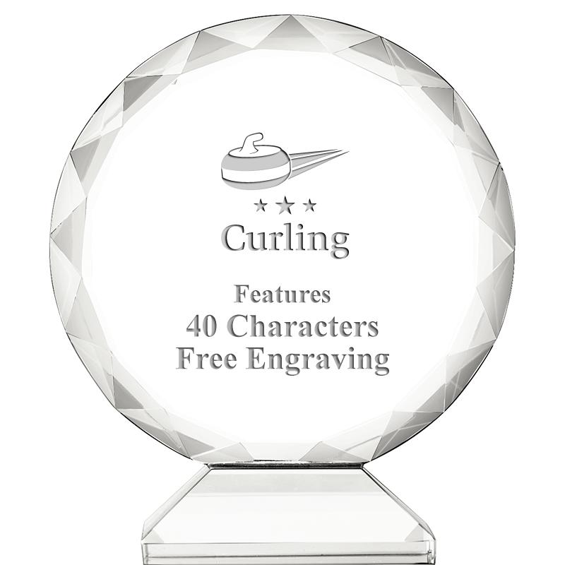 3 3/4" ORBIT CRYSTAL AWARD