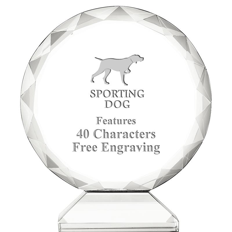 3 3/4" ORBIT CRYSTAL AWARD