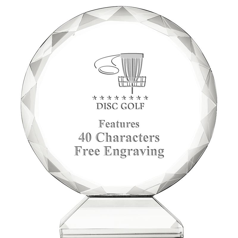 3 3/4" ORBIT CRYSTAL AWARD