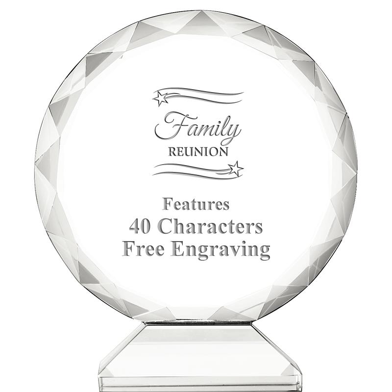 3 3/4" ORBIT CRYSTAL AWARD