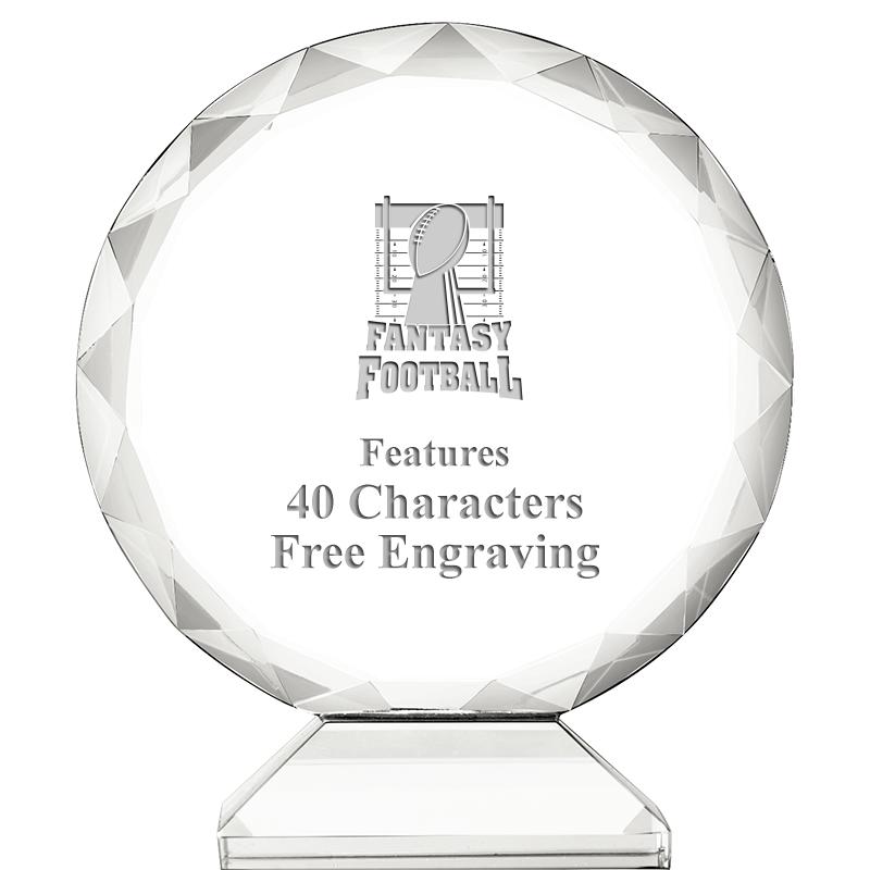 3 3/4" ORBIT CRYSTAL AWARD