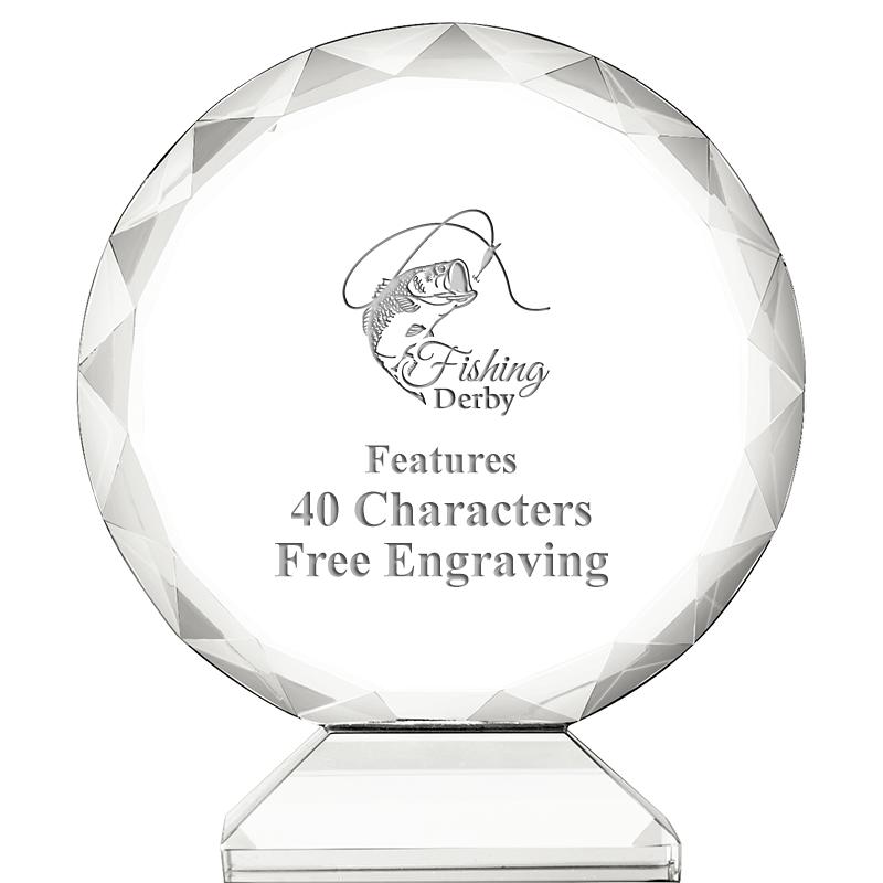 3 3/4" ORBIT CRYSTAL AWARD