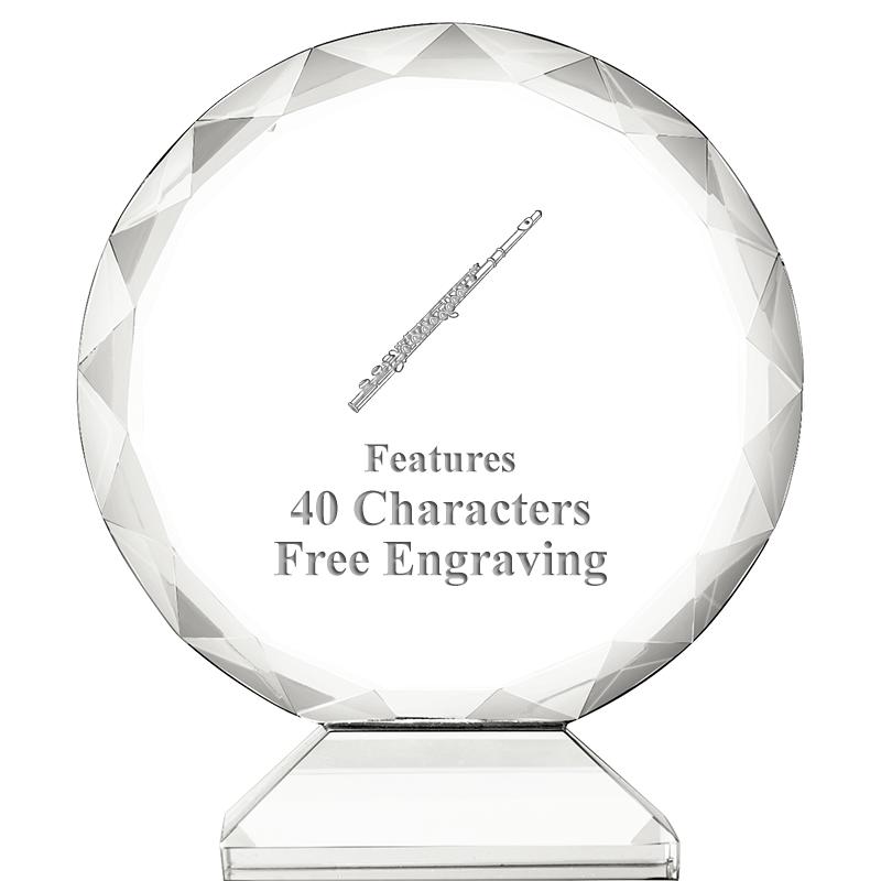 3 3/4" ORBIT CRYSTAL AWARD