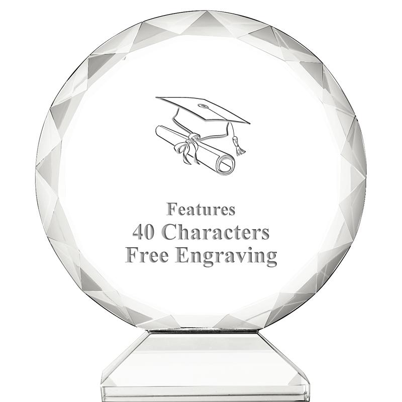 3 3/4" ORBIT CRYSTAL AWARD