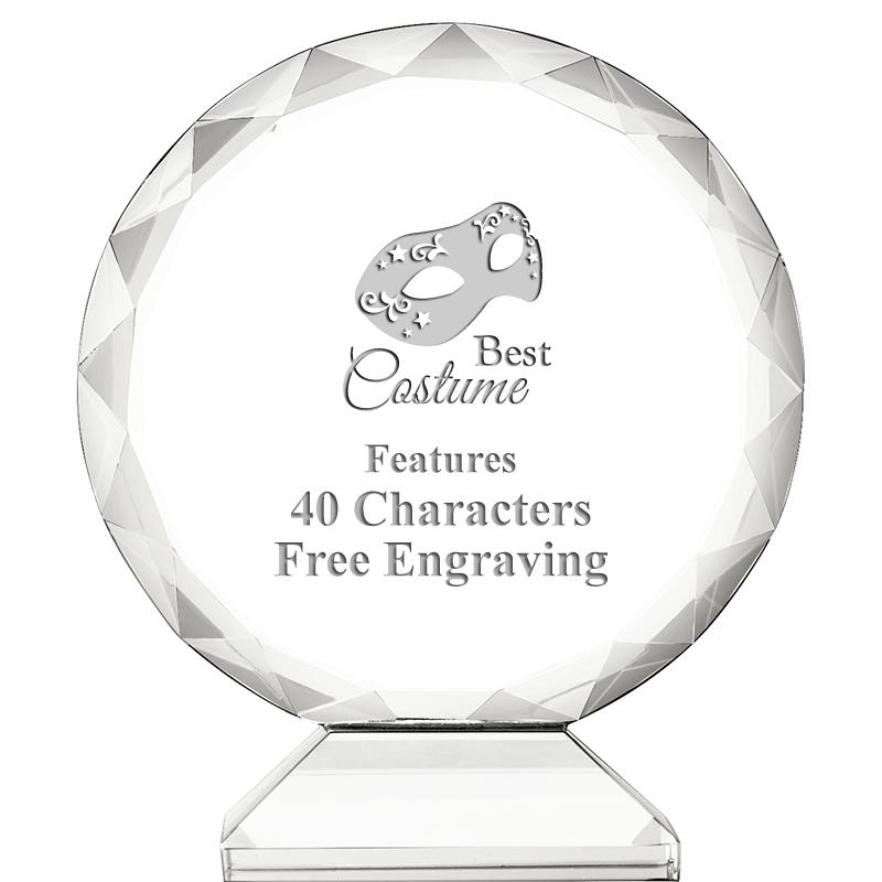 3 3/4" ORBIT CRYSTAL AWARD