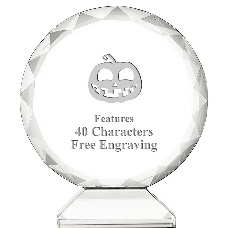 3 3/4" ORBIT CRYSTAL AWARD