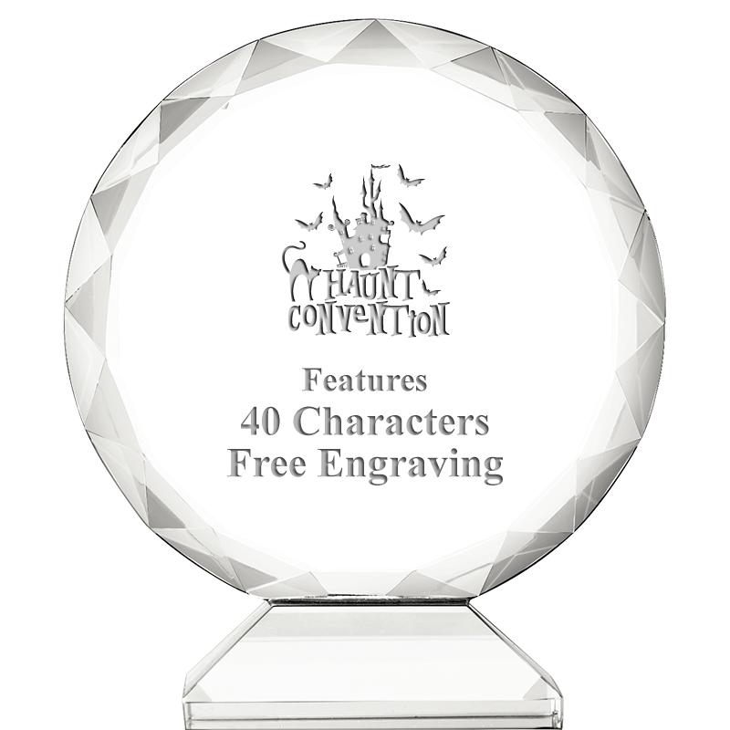 3 3/4" ORBIT CRYSTAL AWARD