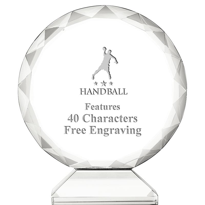 3 3/4" ORBIT CRYSTAL AWARD