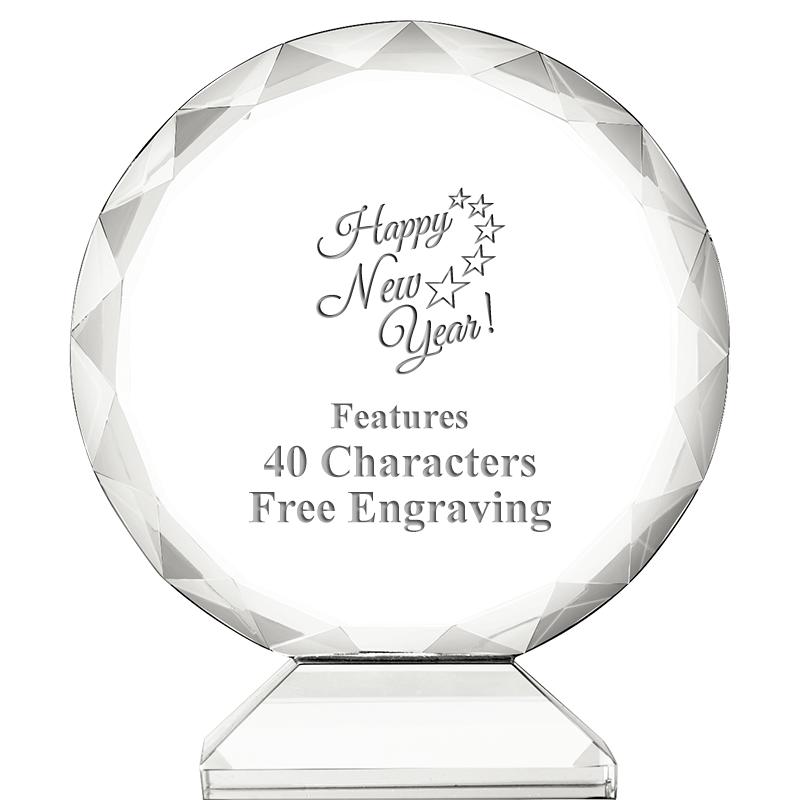 3 3/4" ORBIT CRYSTAL AWARD