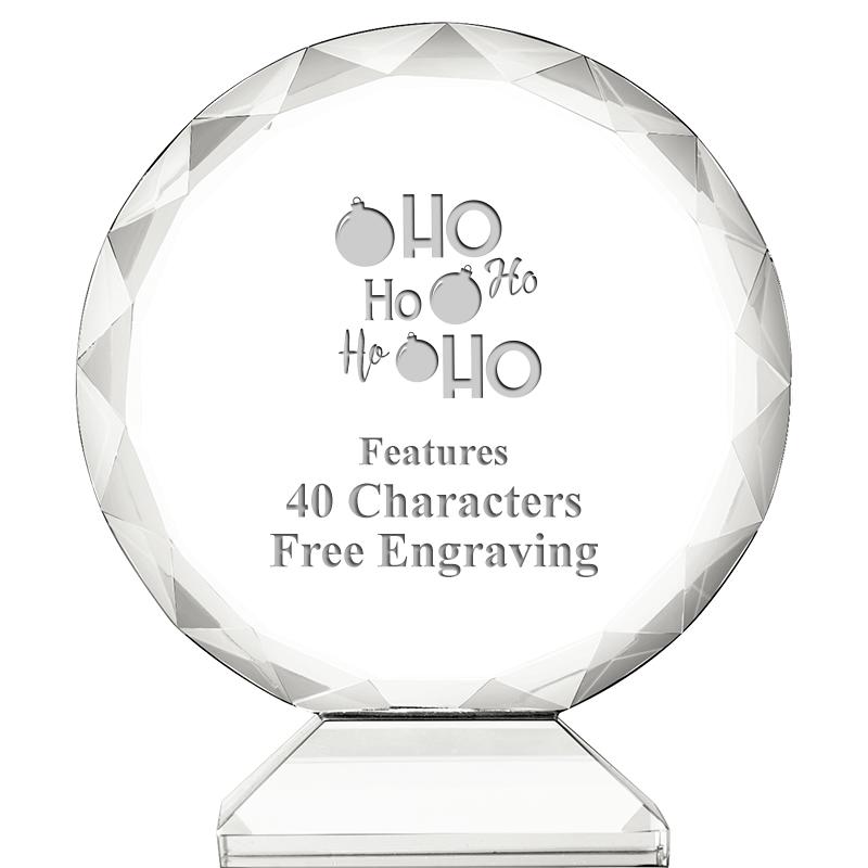 3 3/4" ORBIT CRYSTAL AWARD