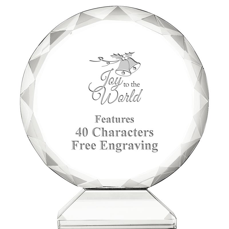 3 3/4" ORBIT CRYSTAL AWARD