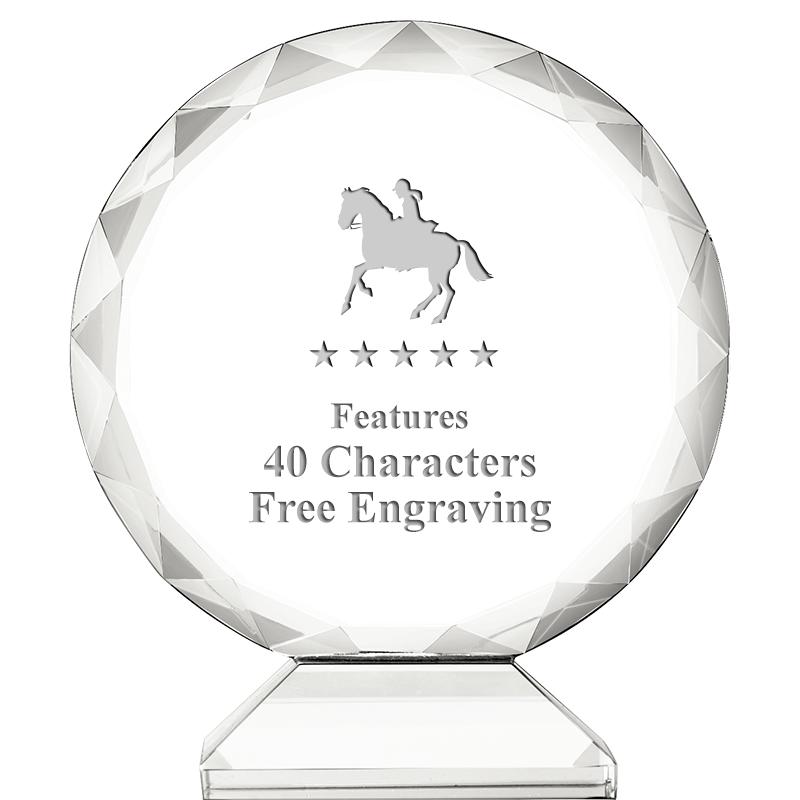 3 3/4" ORBIT CRYSTAL AWARD