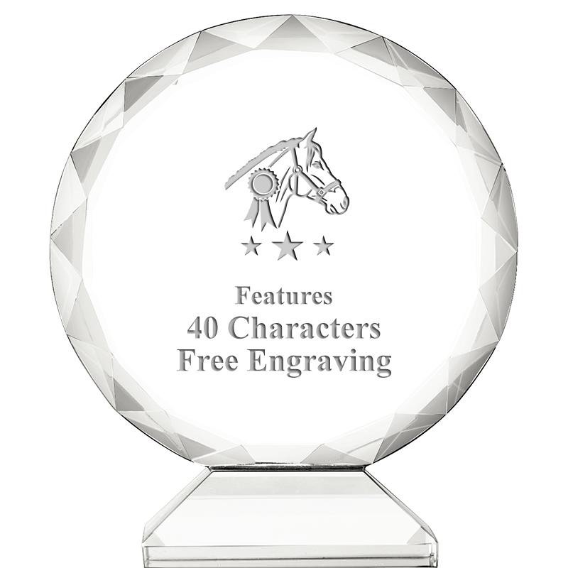 3 3/4" ORBIT CRYSTAL AWARD