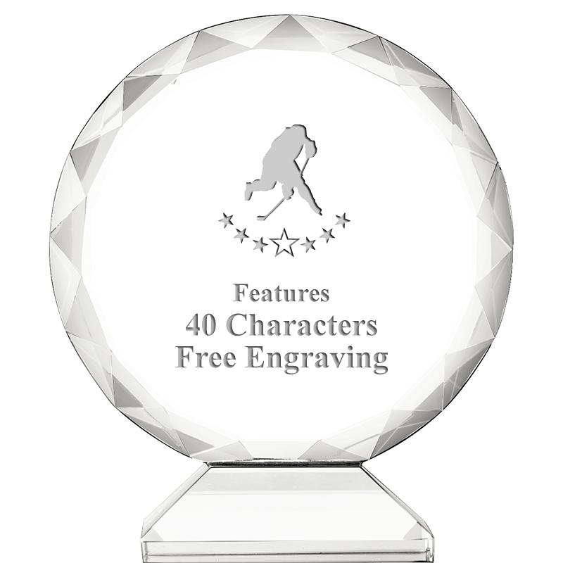 3 3/4" ORBIT CRYSTAL AWARD