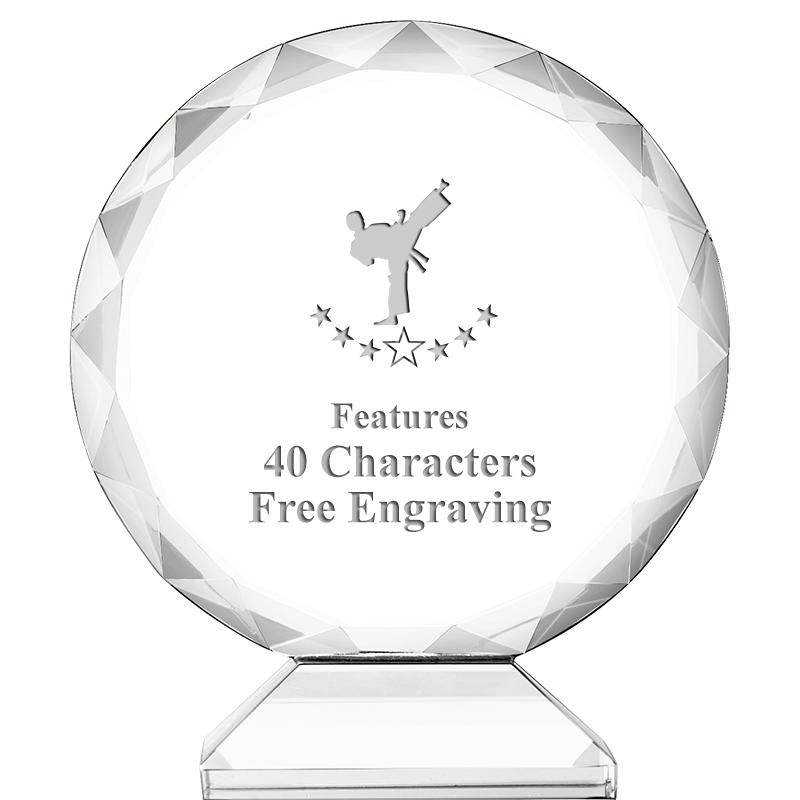 3 3/4" ORBIT CRYSTAL AWARD