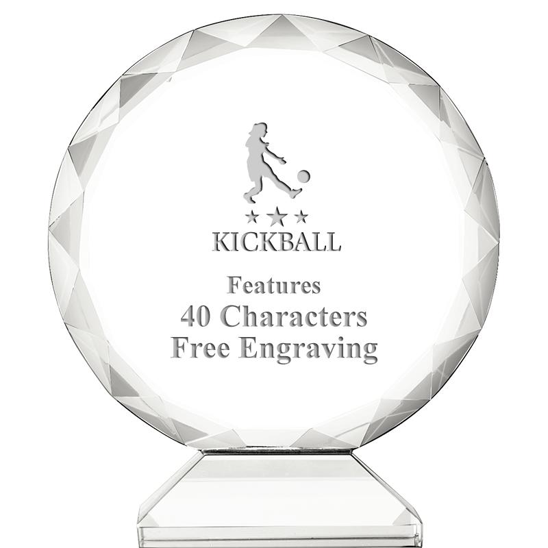3 3/4" ORBIT CRYSTAL AWARD