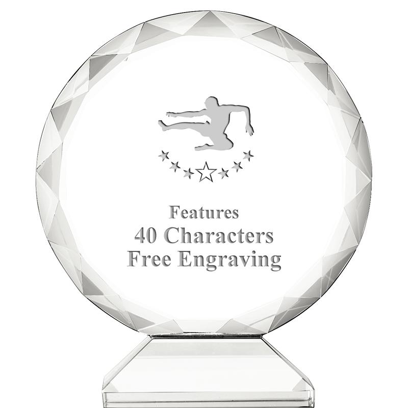 3 3/4" ORBIT CRYSTAL AWARD