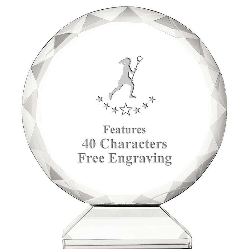 3 3/4" ORBIT CRYSTAL AWARD