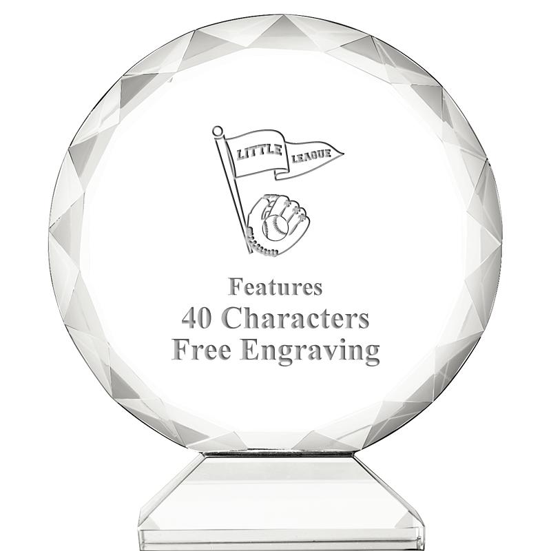 3 3/4" ORBIT CRYSTAL AWARD