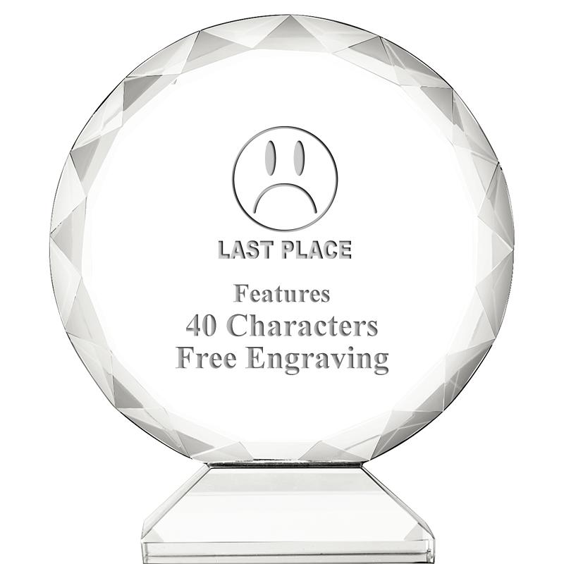 3 3/4" ORBIT CRYSTAL AWARD