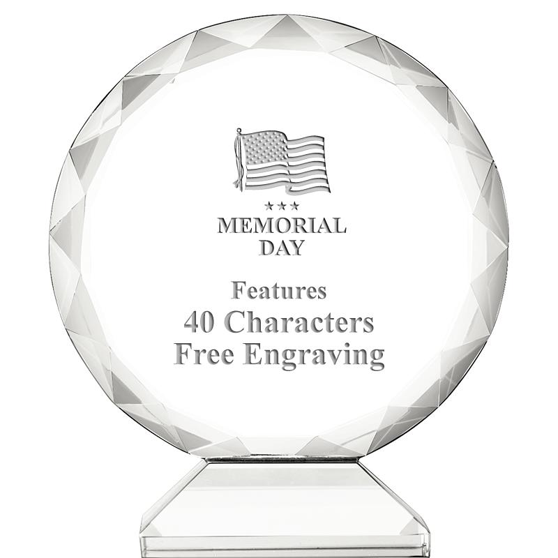 3 3/4" ORBIT CRYSTAL AWARD