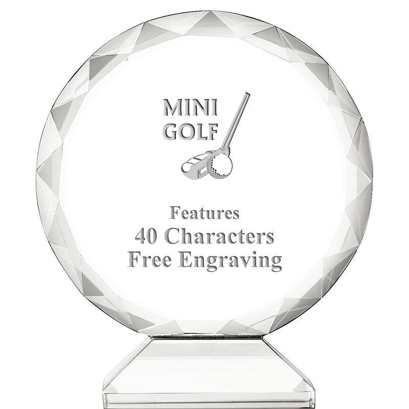 3 3/4" ORBIT CRYSTAL AWARD