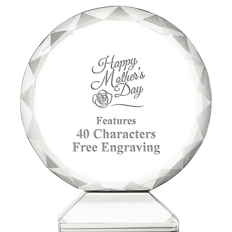 3 3/4" ORBIT CRYSTAL AWARD