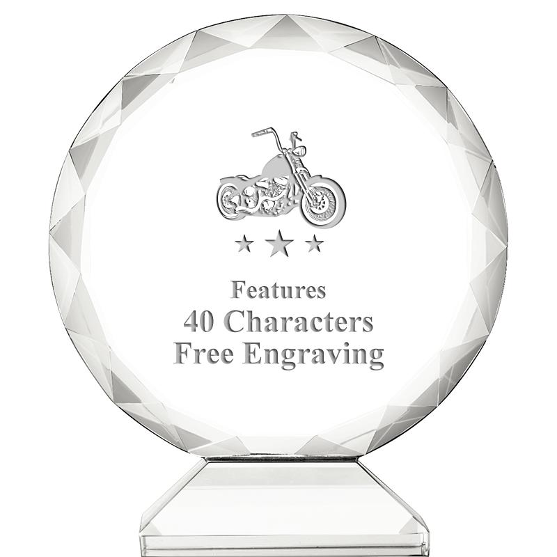 3 3/4" ORBIT CRYSTAL AWARD