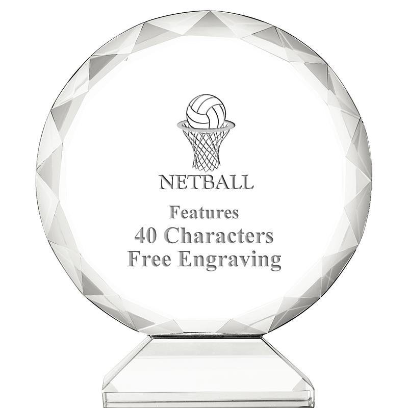 3 3/4" ORBIT CRYSTAL AWARD