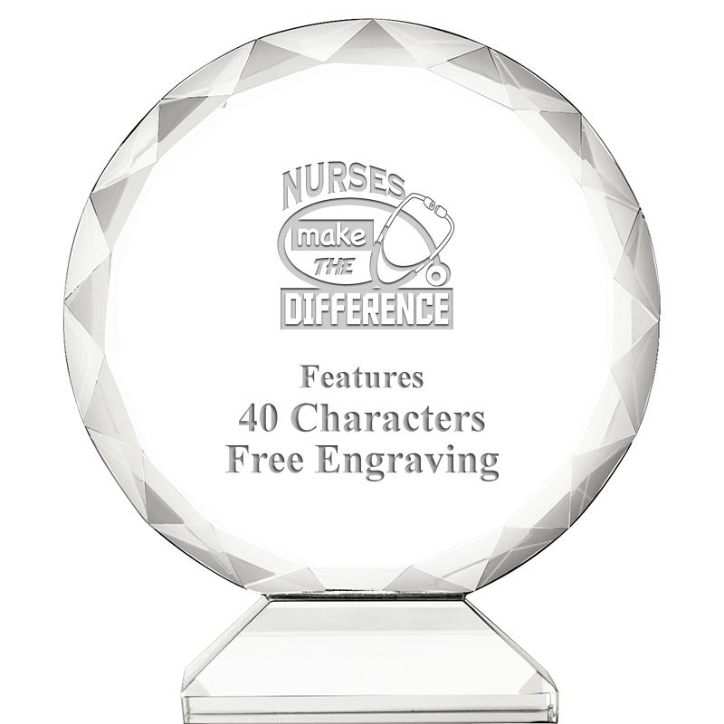 3 3/4" ORBIT CRYSTAL AWARD